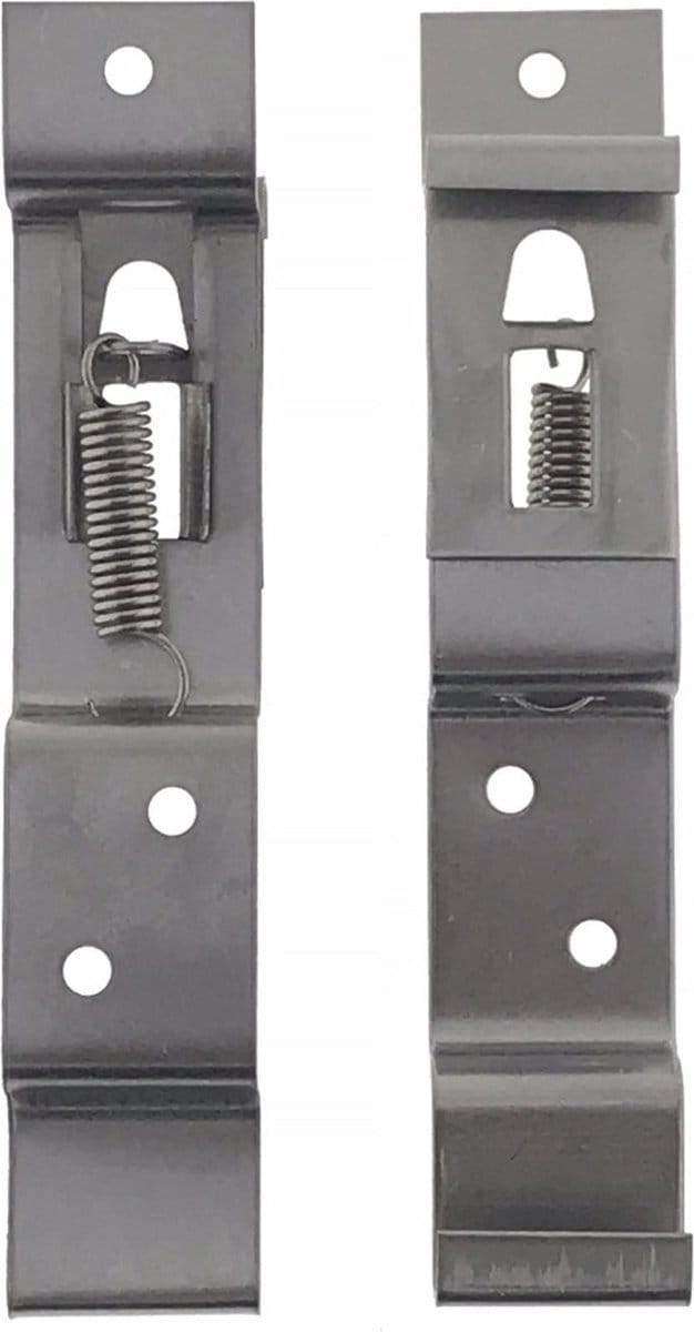 Benson Kentekenplaatclip - Kentekenplaathouder - Nummerbord - Nummerbordhouder - RVS - 2 Stuks