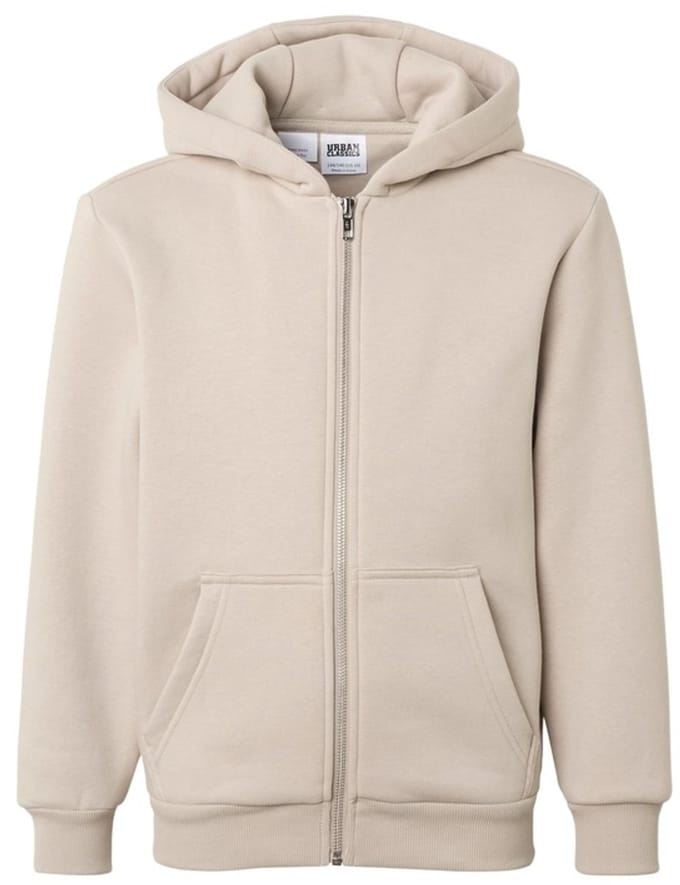 Urban Classics - Fluffy Vest Met Capuchon Kinderen - Kids 158/164 - Grijs