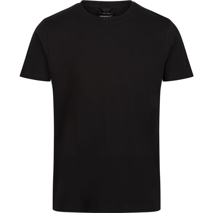 Regatta Heren Pro Cotton Soft Touch T-Shirt (Zwart)