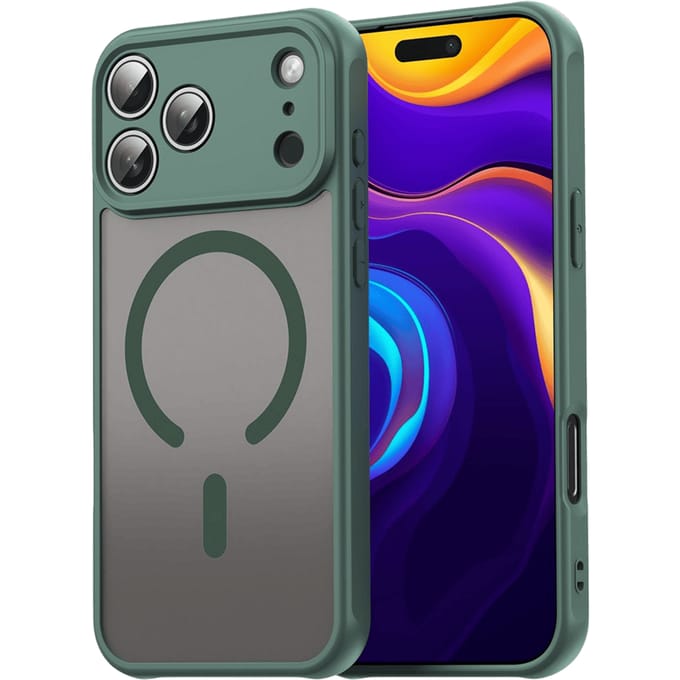 Mocaa Apple iPhone 17 Pro Max Slim Anti-Shock MagSafe Hoesje Groen