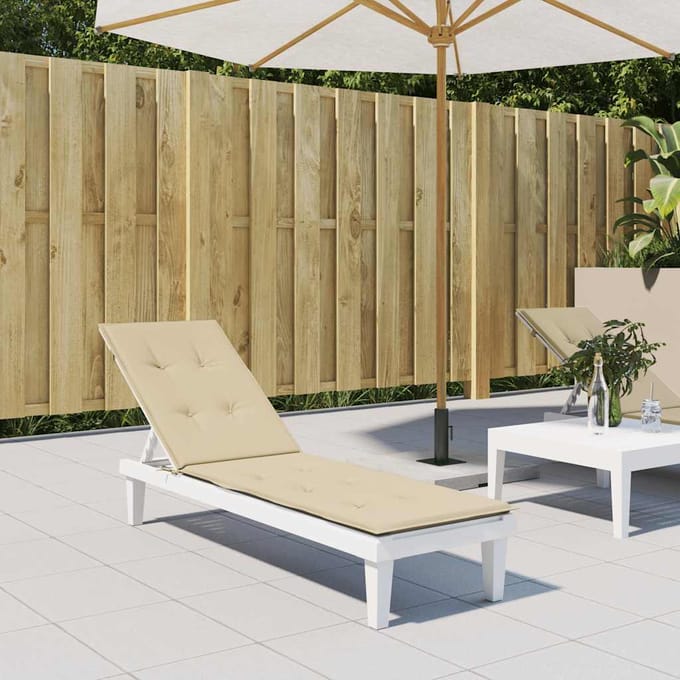 vidaXL - Terrasstoelkussen - (75+105)x50x4 - cm - beige