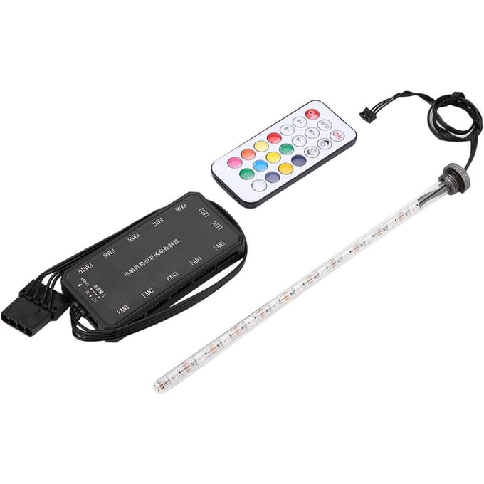 22cm Licht Virus Reservoir LED Licht 15m Afstandsbediening Water Tank Licht met Controller gray