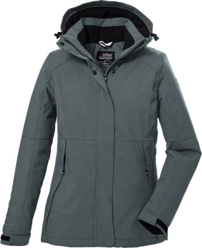 Killtec winter Jas - functionele jas - 39702 - grijs/blauw - dames winterjas - maat 36