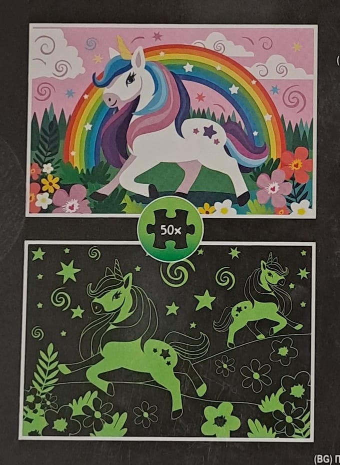 Puzzel Glow-in-the-dark Eénhoorn