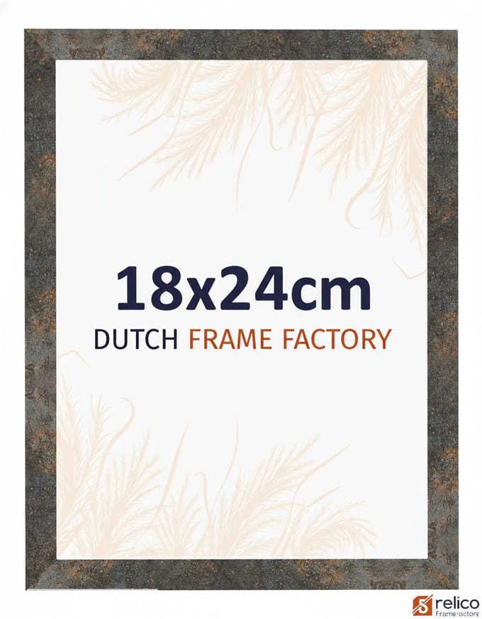 Fotolijst 18x24 cm - MDF - Geoxideerd Metaal - Benno