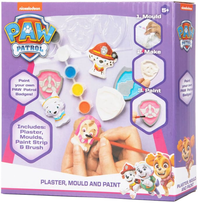 Sambro PAW Patrol gips schilderen knutselset - creatieve badge kit.