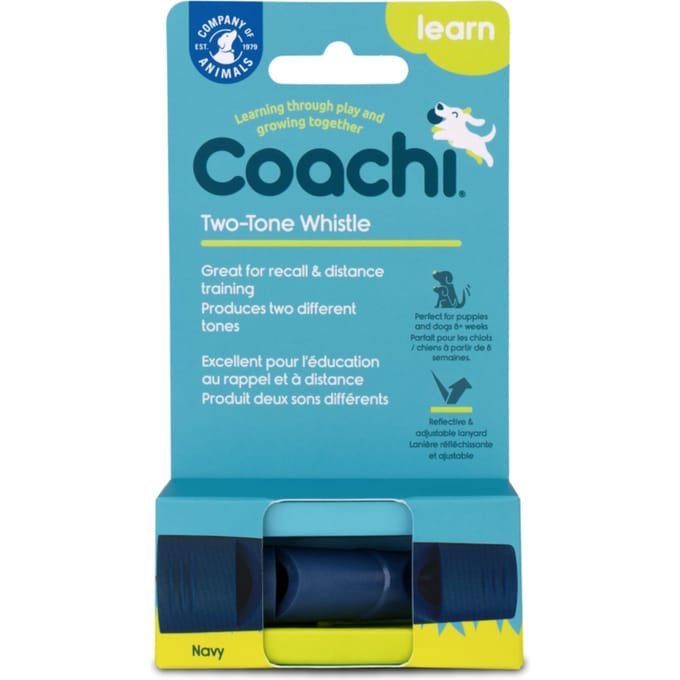Coachi Two-Tone Whistle Hondenfluit - Hondenopvoeding - Navy