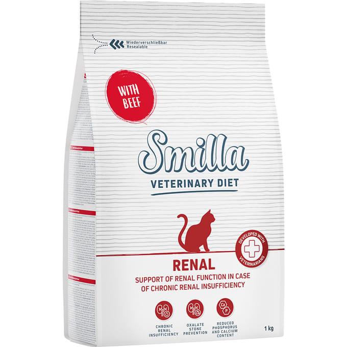 1kg Renal met Rund Smilla Veterinary Diet Kattenvoer