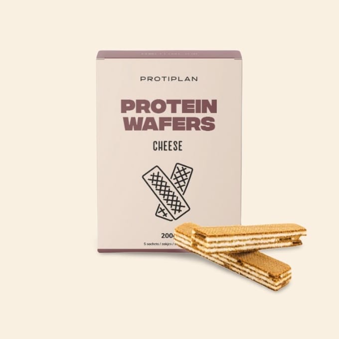 Protiplan - Protein Wafers Cheese Kaaswafeltjes - 10 stuks - 10 x 20 g - Koolhydraatarme wafel