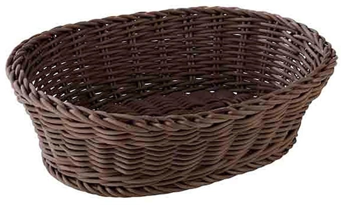 Buffetmand ovaal "profi line", 25x19xh6,5 cm, bruin