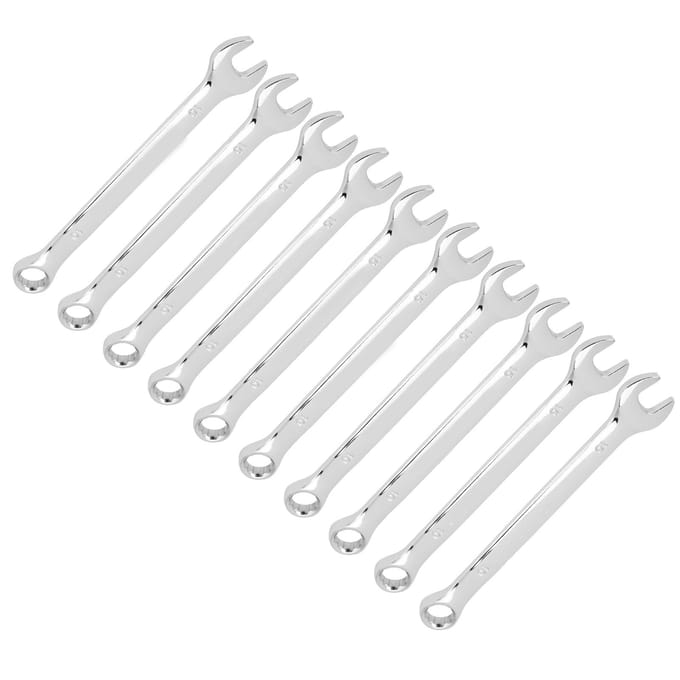 10 Stuks Steeksleutelset Open Einde Dubbel Doel Ratelend Handgereedschap Industriële Benodigdheden 10mm gray
