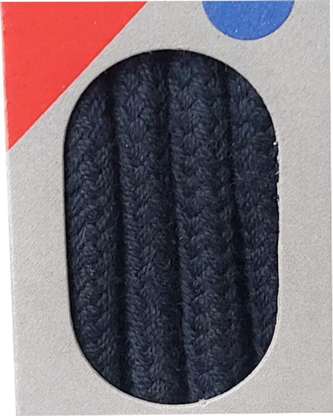 Bob Veter - Donker Blauw - Extra Dik Rond - Lengte 90 cm - Dikte 5 mm - Schoenveter