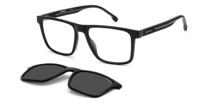 Carrera CA8061/CS BLACK GREY BLACK/GREY FOLDING CLIP ON 55/17/145 Herrenbrillen Zonnebrillen