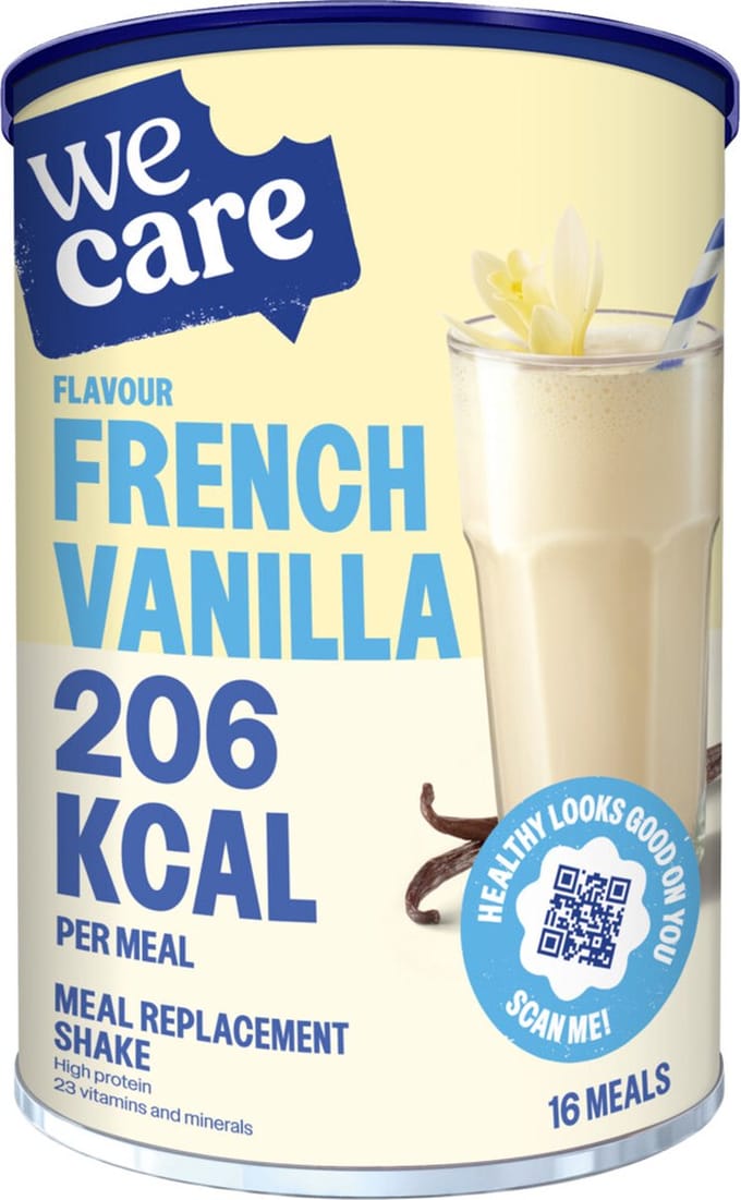 WeCare Meal Replacement Shake French Vanilla - 6 x 436 gr - Voordeelverpakking