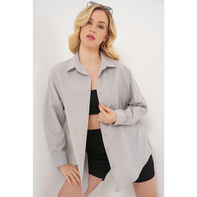 Oversized Poplin 2-Pack Shirt