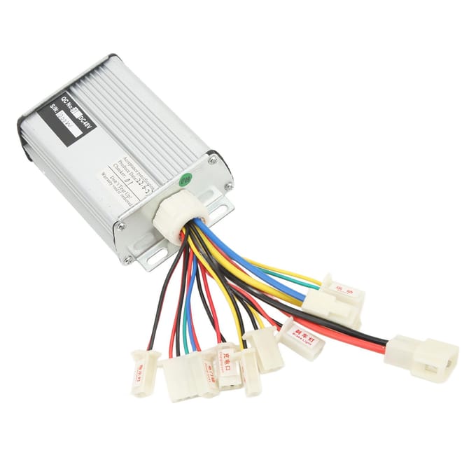 48V 1000W Controller met Kabelboom Borstelmotor Regelkast voor Elektrische Scooter Fiets white