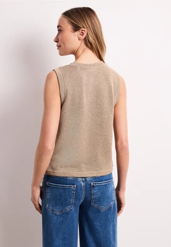 Gebreid gilet met glitter