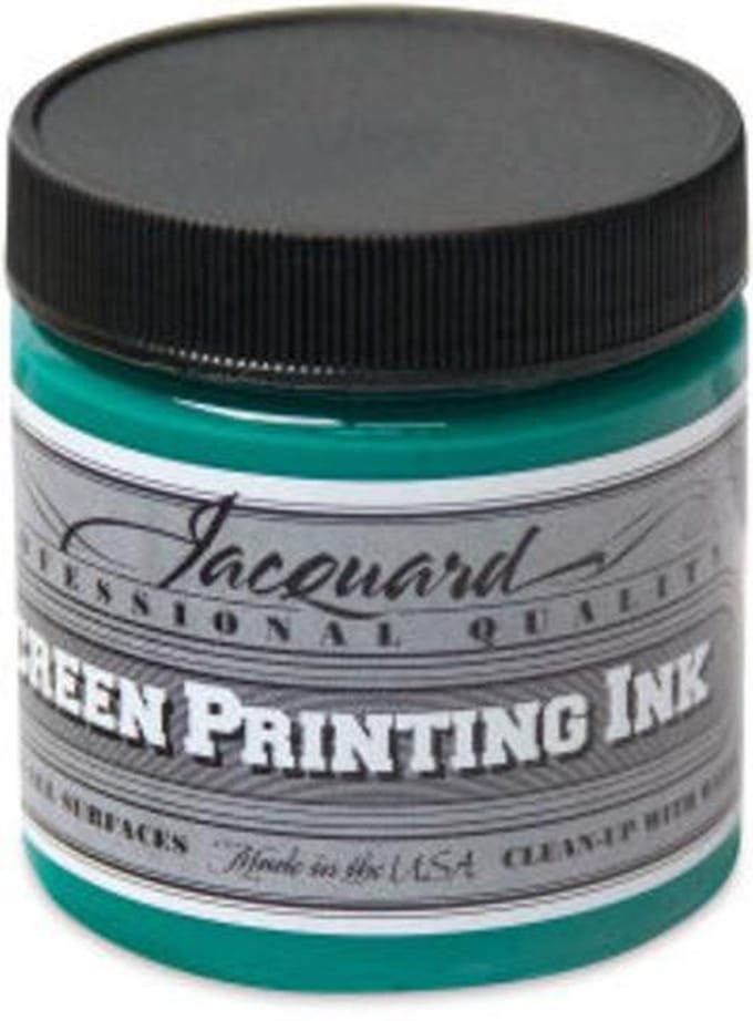 Jacquard zeefdruk inkt 118 ml groen - permanente textielverf.