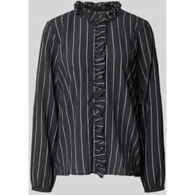 Blouse van viscosemix met ruches, model 'Billy'