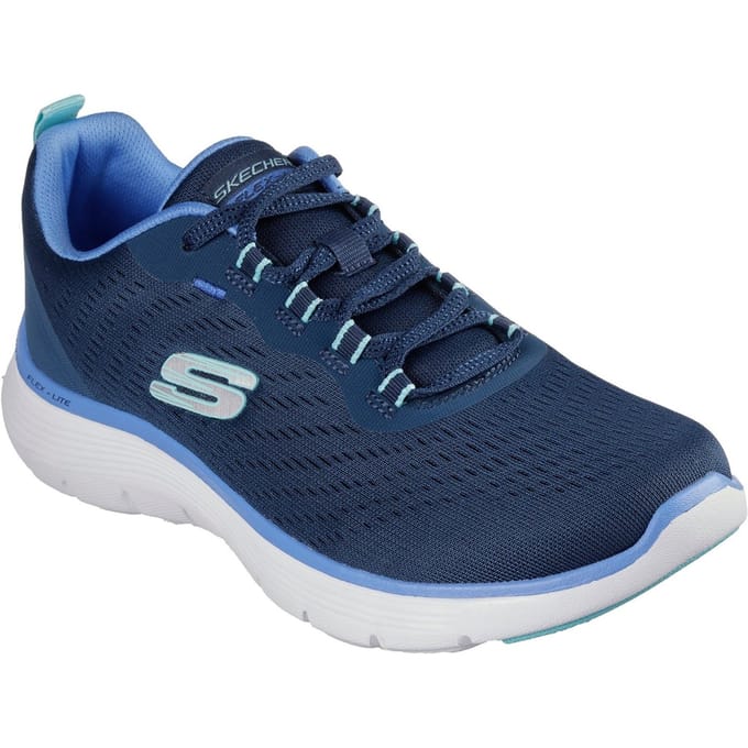 Skechers Flex Appeal 5.0 Textiel Dames Marineblauwe/blauwe Sneakers