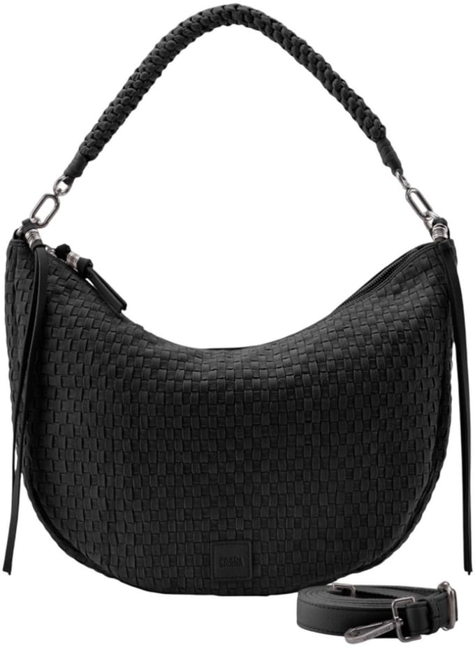 FREDsBRUDER Schoudertas Natural Flow Hobo Bag Black Zwart