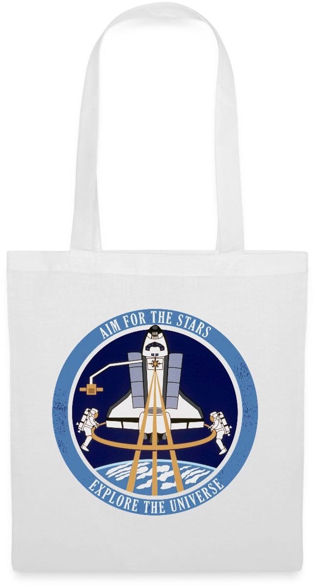 NASA Aim For The Stars Tas Van Stof Schoudertas