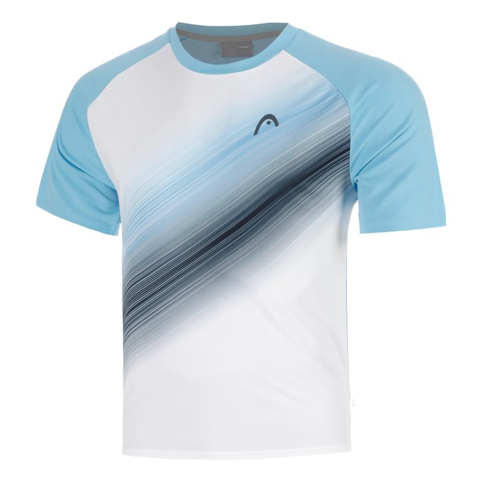 HEAD Topspin T-shirt Heren-lichtblauw, wit