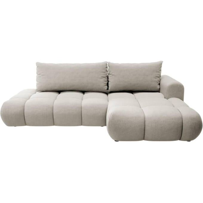 Hoekbank met slaapfunctie Ontaria rechts chenille | Selsey Design
