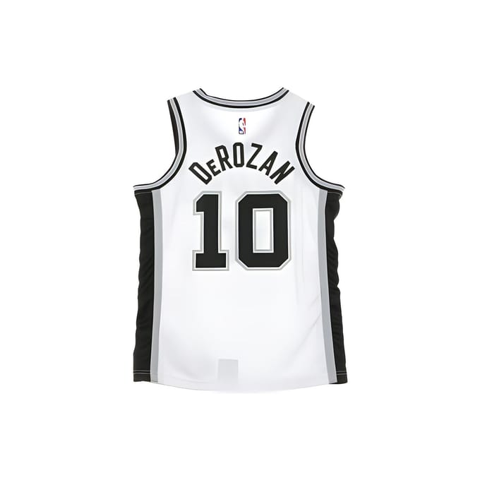 Maillot de Basketball Rétro NBA Nike SPURS DeRozan #10 Homme Hauts Blanc 864449-102 S white