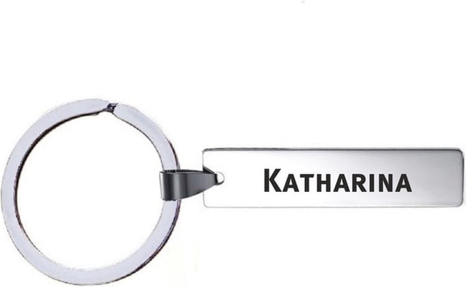 Sleutelhanger Met Naam - Katharina - RVS