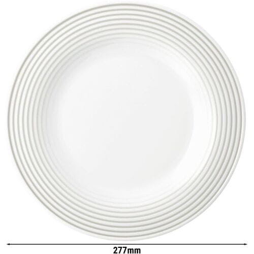 (6 stuks) SELTMANN WEIDEN Bord - plat - Ø 280mm - Parelgrijs