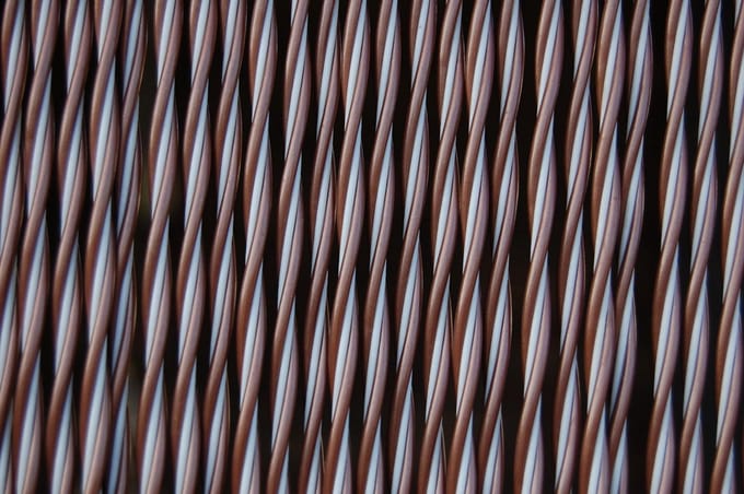 Vliegengordijn Padova 2, 90x210 cm. Grijs/bruin-Wit
