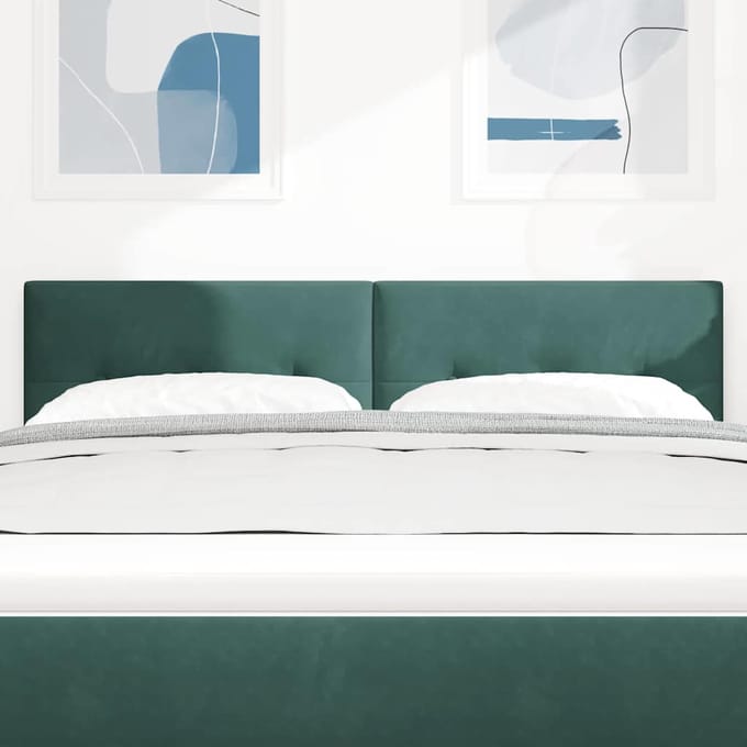 vidaXL - Hoofdbord - Donkergroen - 160 - cm - Fluweel