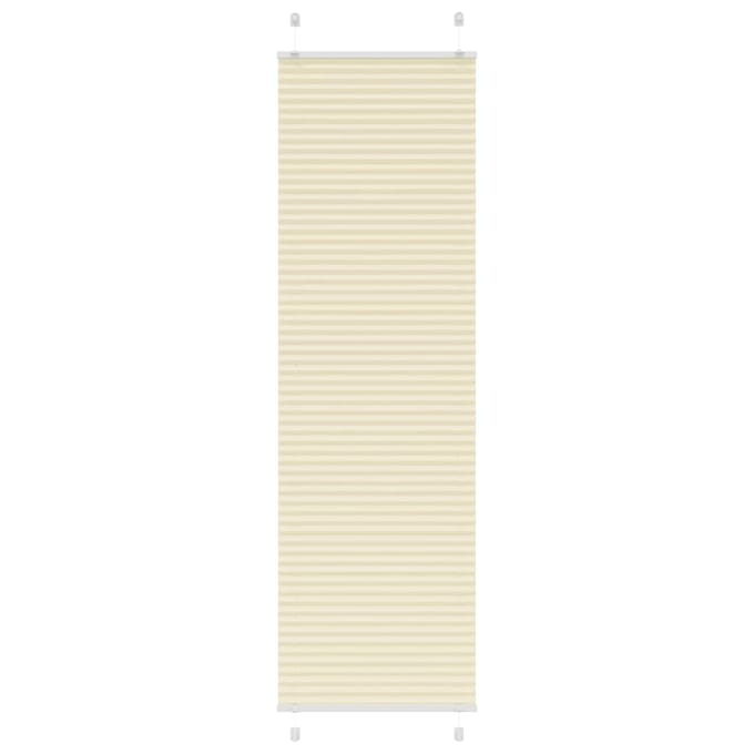 vidaXL - Plissé - rolgordijn - 60x200 - cm - stofbreedte - 59,4 - cm - polyester - crème
