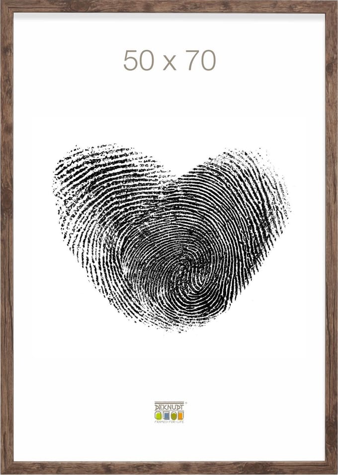 Deknudt Frames fotolijst S45RH3 - bruin - hout - 50x70 cm