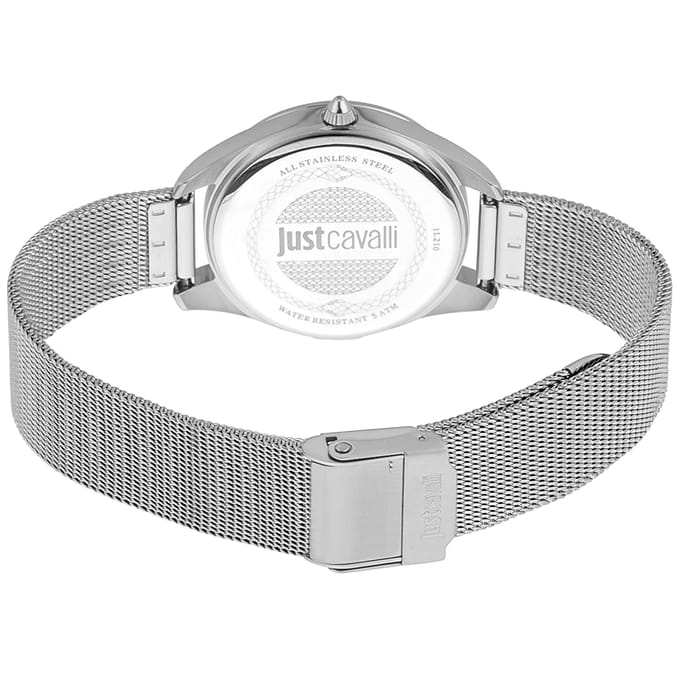 Just Cavalli JC1L210M0035 horloge vrouw - Roestvrij Staal - zilver