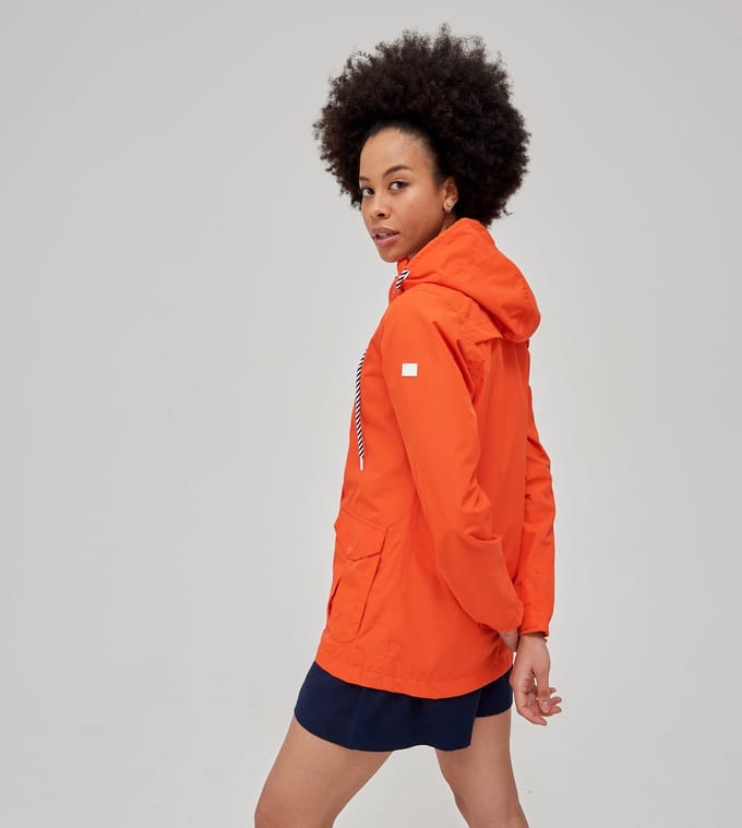 De Regatta Bayarma katoenen jas - dames - Coolweave - met capuchon - Oranje