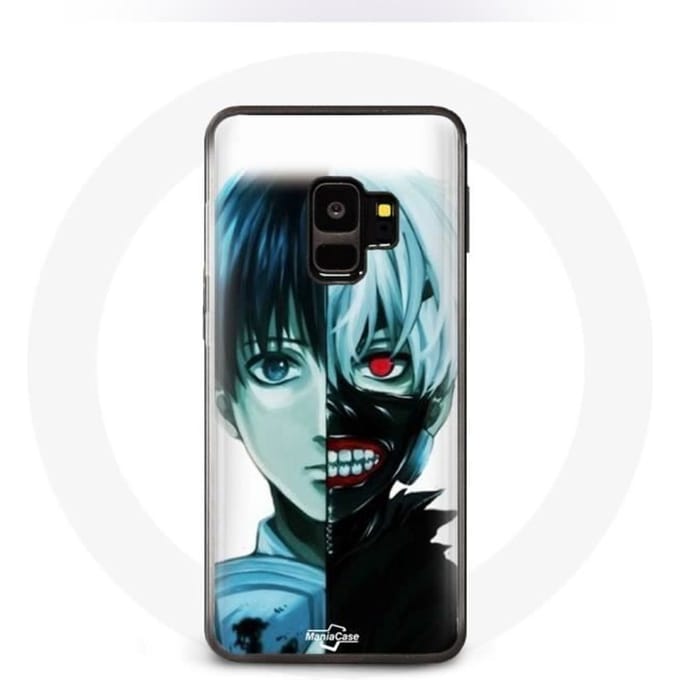 Coque pour Samsung Galaxy S9 plus Tokyo Ghoul Visage Moitié