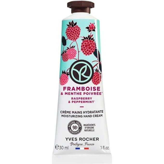 Yves Rocher Raspberry & Peppermint Hydraterende Handcrème Dames 30 ml