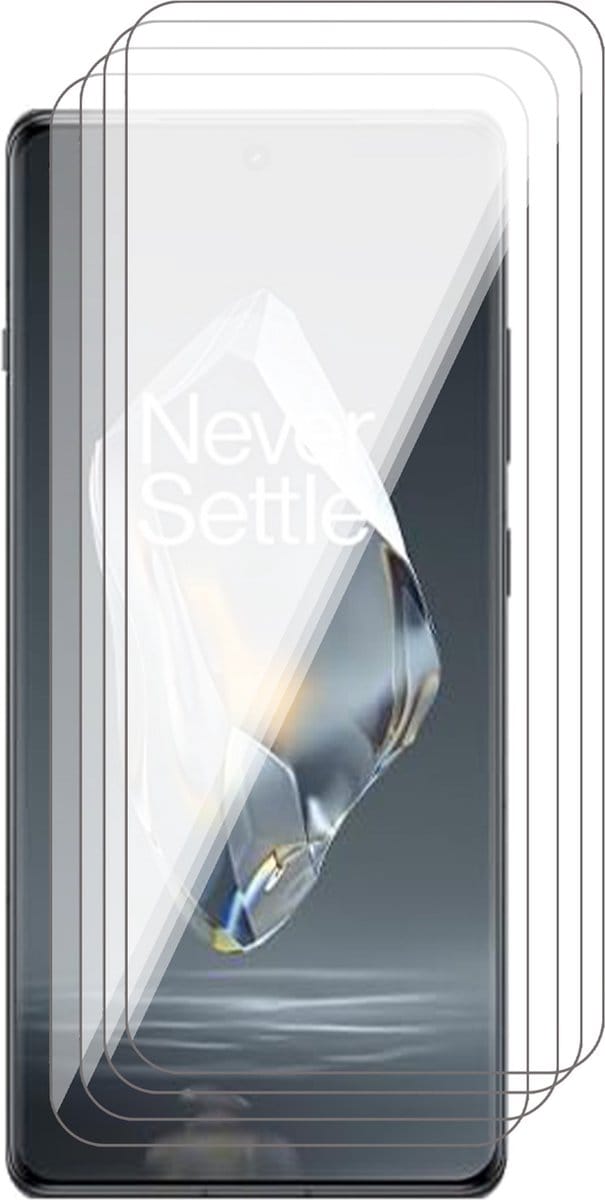 Screenprotector geschikt voor OnePlus 12R - 4x Glas Screen Protector