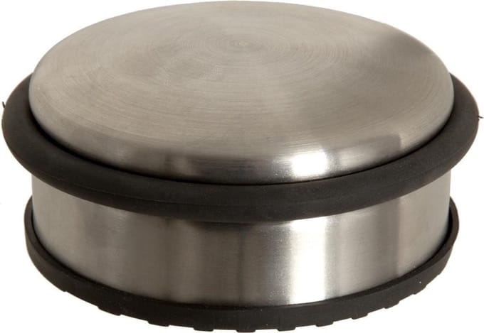 5Five Ronde deurstopper - 10 x 4,5 cm - van metaal - Deurstop gewicht - 930 gr