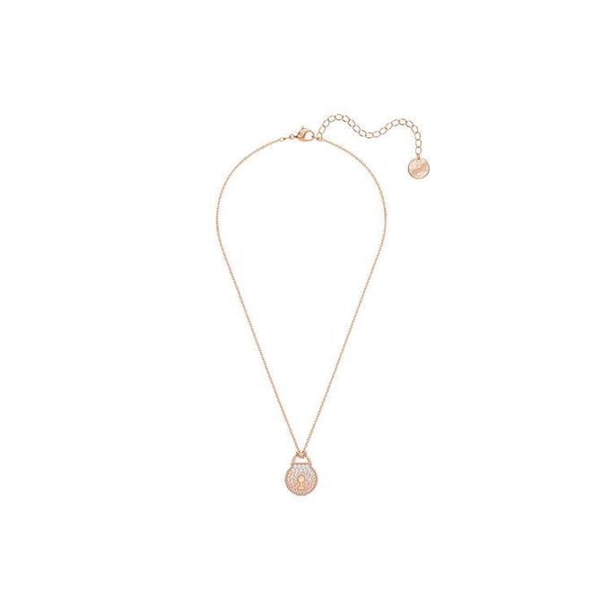 Swarovski Togetherness Lock Ketting Damesketting Roségoud Roze 5578393 Box (Random Color) white