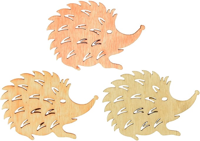 Tafeldecoratie herfst strooidecoratie egelhout B4cm H3cm 72 st, 72 Stü