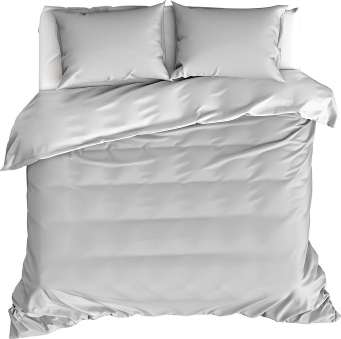 Moodit Dekbedovertrek Basil Silver - Hotelmaat - 260 x 240 cm - Katoen