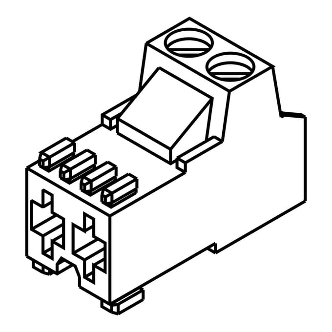 AEG plug, wit, 2pol. 140217631021