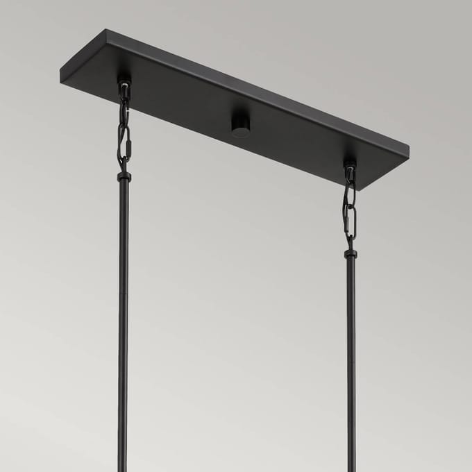 Quoizel LED Hanglamp Bismarck | 5X E27 Max 60W | Dimbaar | Earth Black