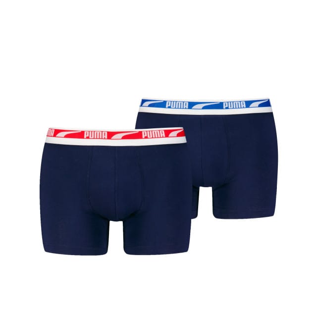 Puma - Men Multi Logo Boxer - 2-pack - 701226392 - 003 Navy Combo