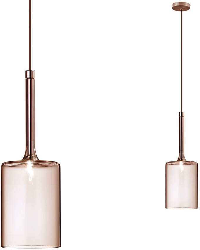 Toolight App1699-1Cp B Hanglamp Bruin 14X10X30Cm