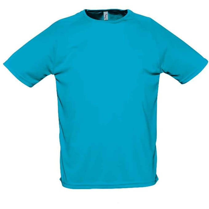 SOLS Heren Sportief Raglan T-shirt (Aqua)