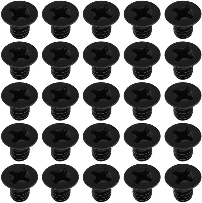 Dailygoods - 100 Stuks M4 x 6 mm Platte Kop Machineschroeven